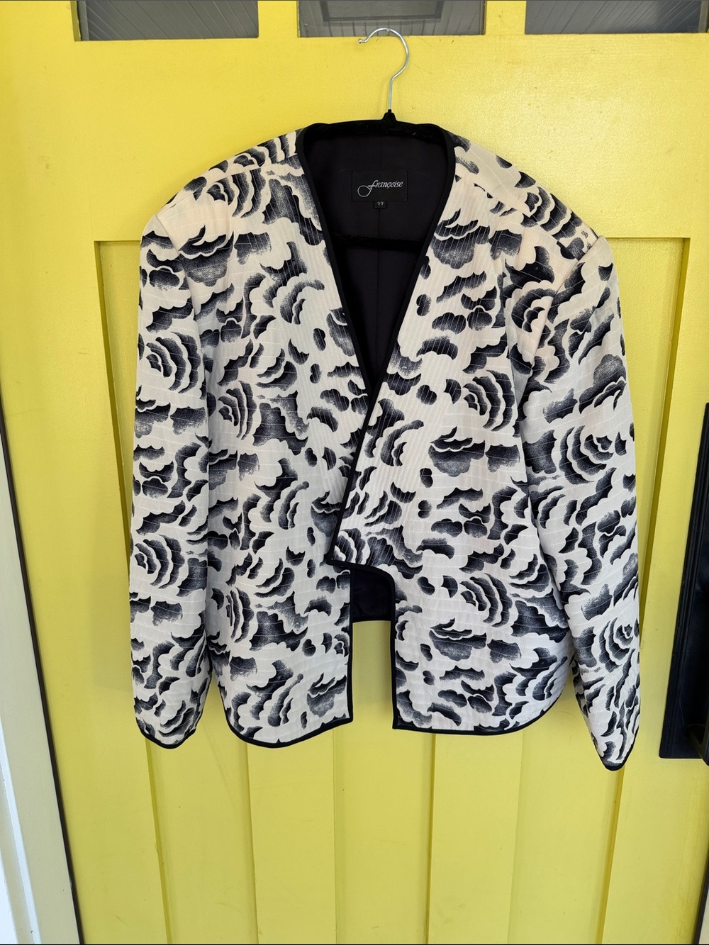 Quilted Silk Blazer